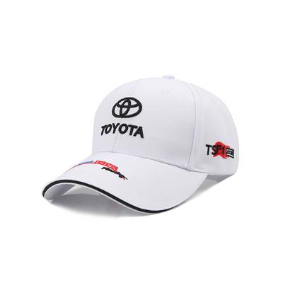 (bílý) Baseballová čepice TOYOTA s vyšívaným logem auta