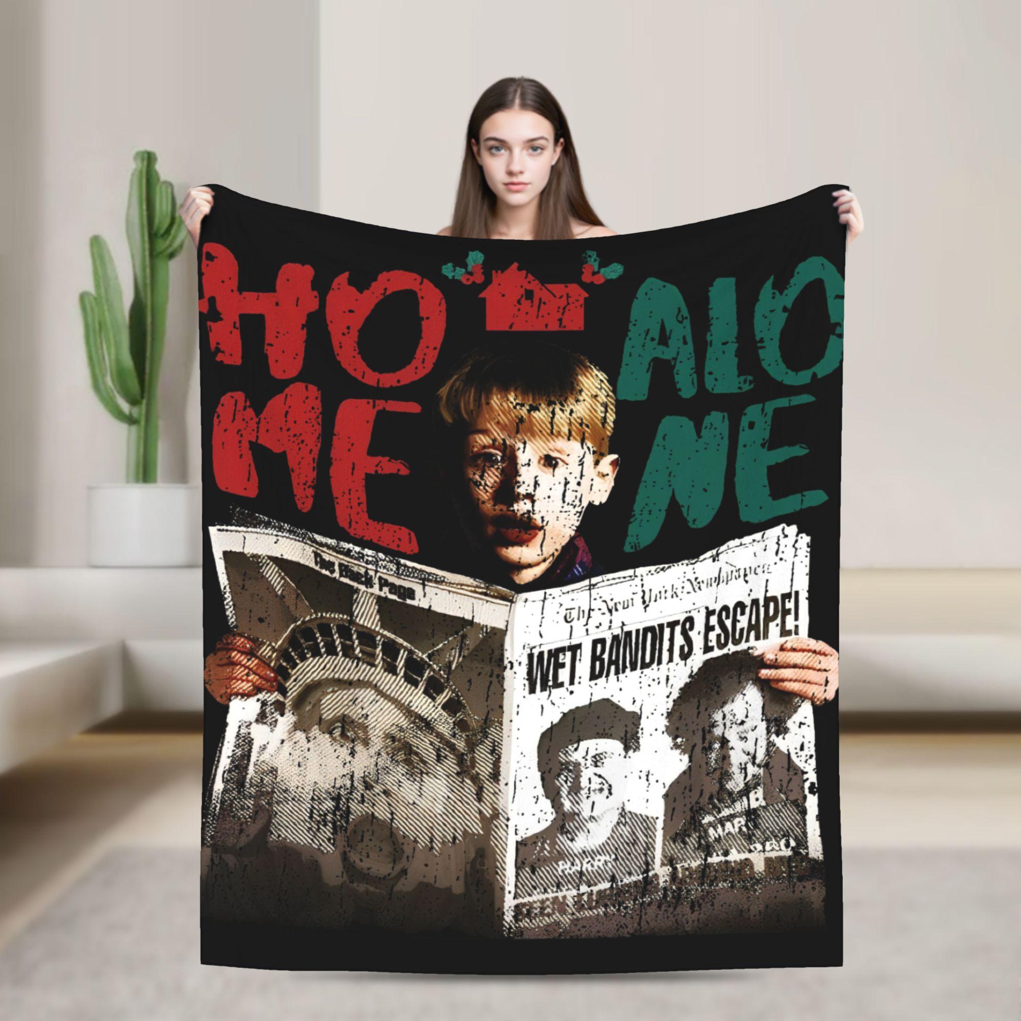 Home Alone Xmas Merry Christmas Blanket Coral Fleece Plush Macaulay Culkin Warm Throw Blanket for Outdoor Quilt Multi-function 30x40in