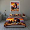 Majestic Horse Illustration. Bedding Duvet Cover Sets Duvet Covers Pillowcases Gifts (1 * Duvet Cover 2 * Pillowcases, Without Duvet Insert)