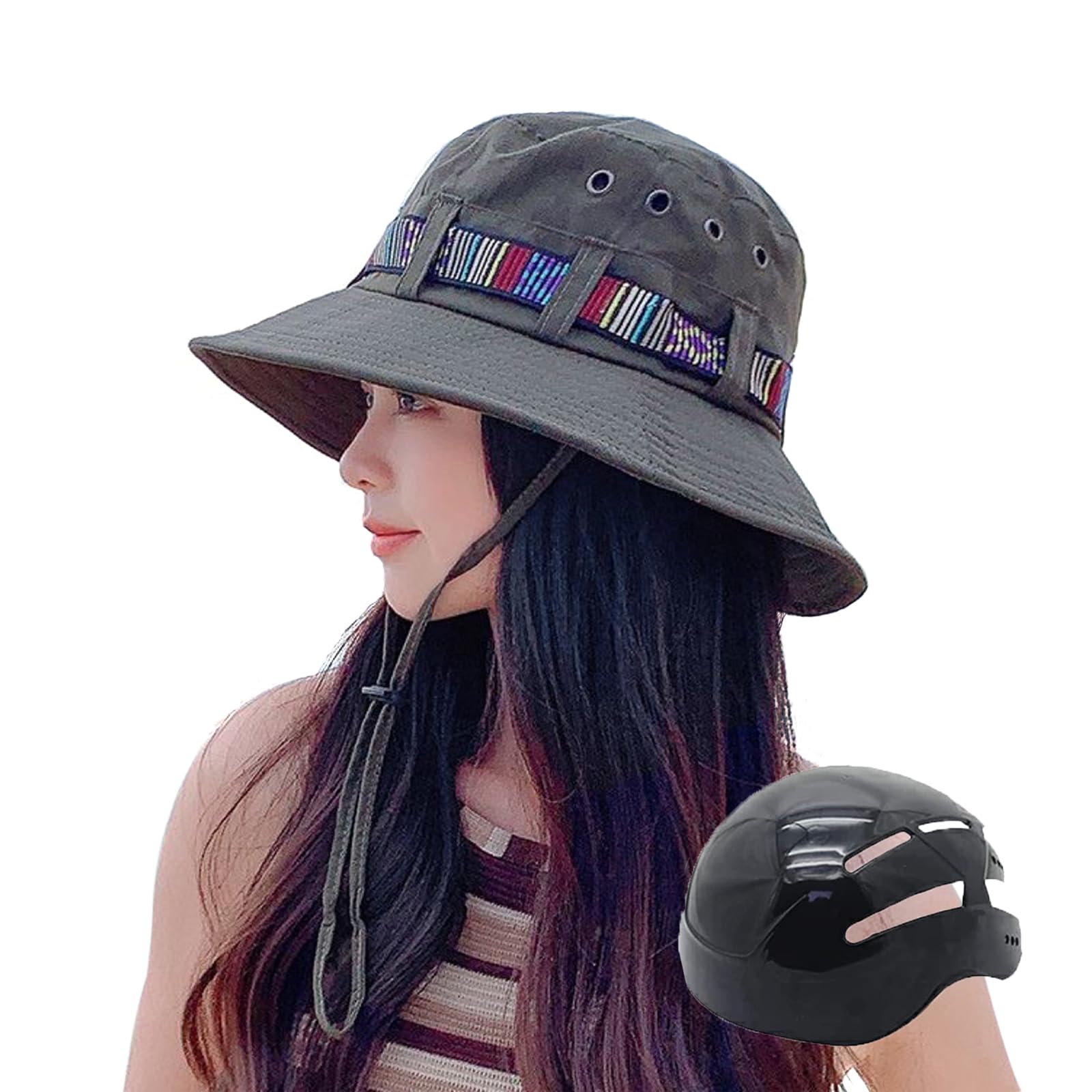 

велосипедный шлем для мужчин и с защитой от УФ-излучения, делающий лицо стройнее, и с сертификатом CE, идеально подходит для повседневной езды по бездорожью и на горном велосипеде, включает подбородочный ремень и подходит для головы