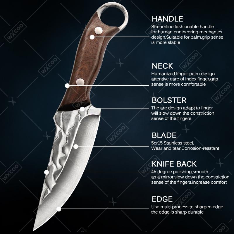 1 PC/3 PCS Stainless Steel Multipurpose Kitchen Knife Set Cleaver Boning Slicer Butcher Fruit Camping Tools Outdoor