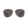 Lenses Logo Metallic Irregular Sunglasses Men's Gold