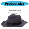 Roleplay Cowboy Hat Woolen Fedora Jazzs Hat Music Festival Hat Costume Decors