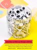 Handmade Self-Adhesive Googly Eyes with Eyelashes - Black, White & Colored Movable Plastic Eyes for DIY Projects