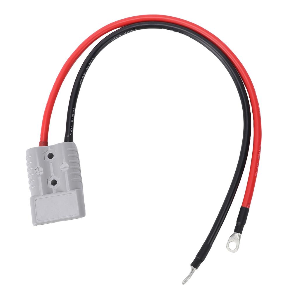 175A Support for Connector with 6AWG Cable O Electric Forklift Charging Plug Cable for Carts Trailers Racing Cars
