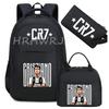 Sports CR7 Camouflage Backpacks With Lunch Bag Men&Women's Casual Canvas School Bags Simple Dual-Shoulder Bag Laptop Travel Bag