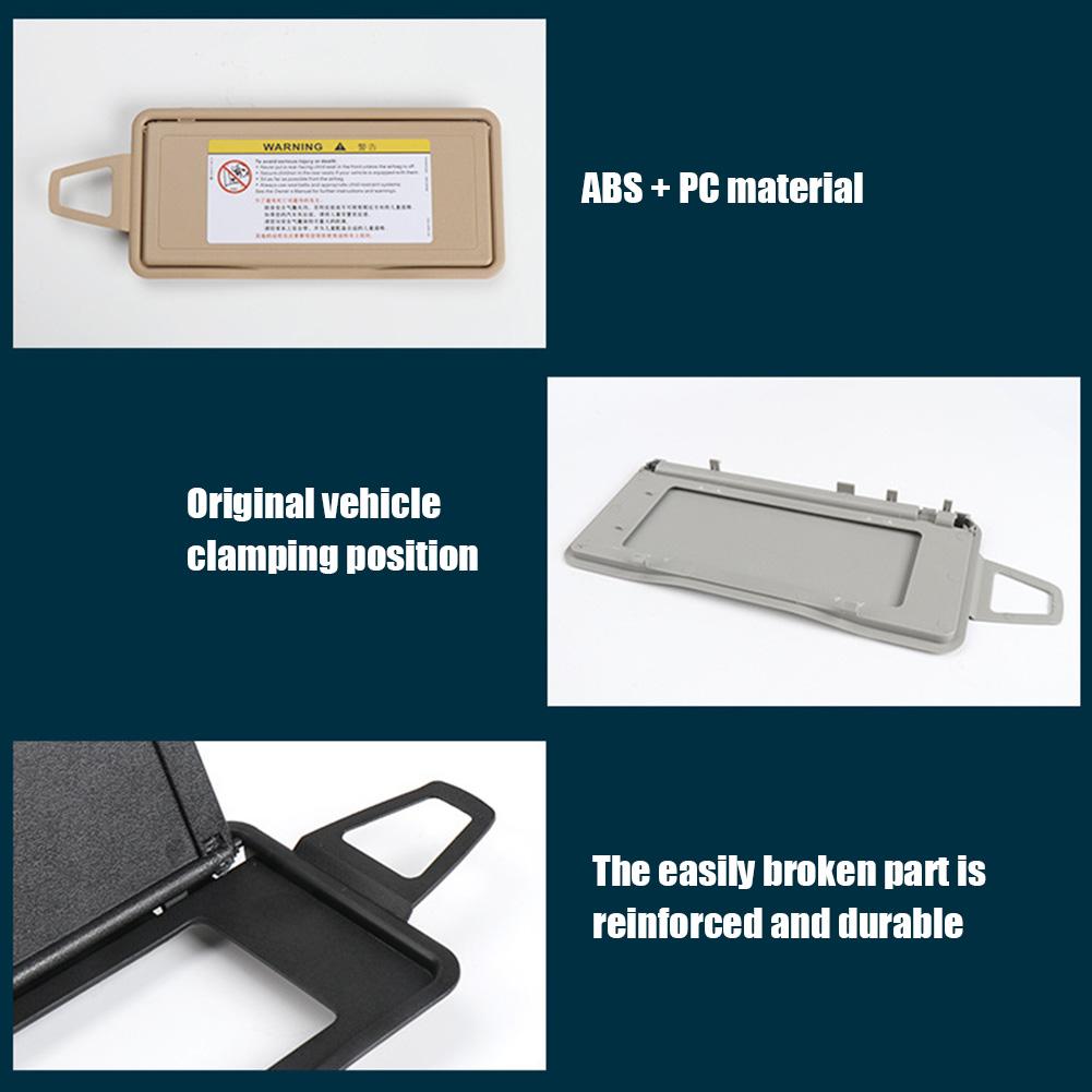 Car Sun Visor 2208100110 Vanity Mirror Cover 2208100210 Car Sun Shade Visor Left/Right for Mercedes Benz S Class W220 1998-2005