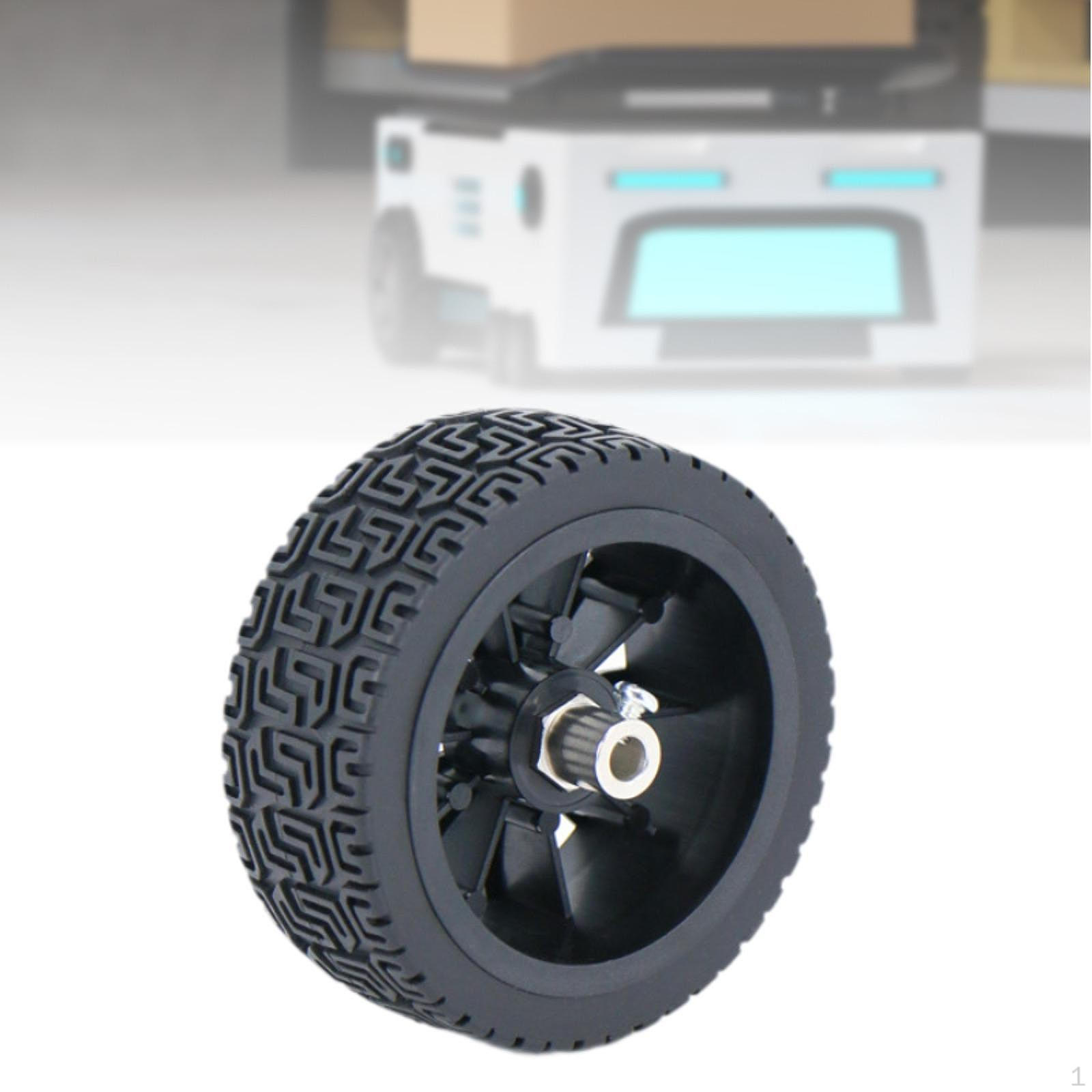 

Toy Car Tire ,Rubber Wheel Tire, Easy to Install Accessories, Upgrade, Smart Robot 6mm coupling