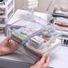Transparent Acrylic Flip-top Desktop Organizer with Lid
