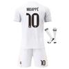 Real Madrid 10# Mbappe Tricou Fotbal Copii YSHT Poliester Alb 120-130 cm Echipament Sportiv