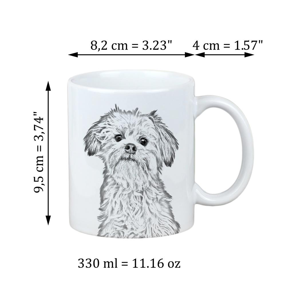 Lowchen, Little Lion Dog - Cup with a Dog, Cute Cup with Graphics, a Gift with Your Photo from the Art-Dog Brand