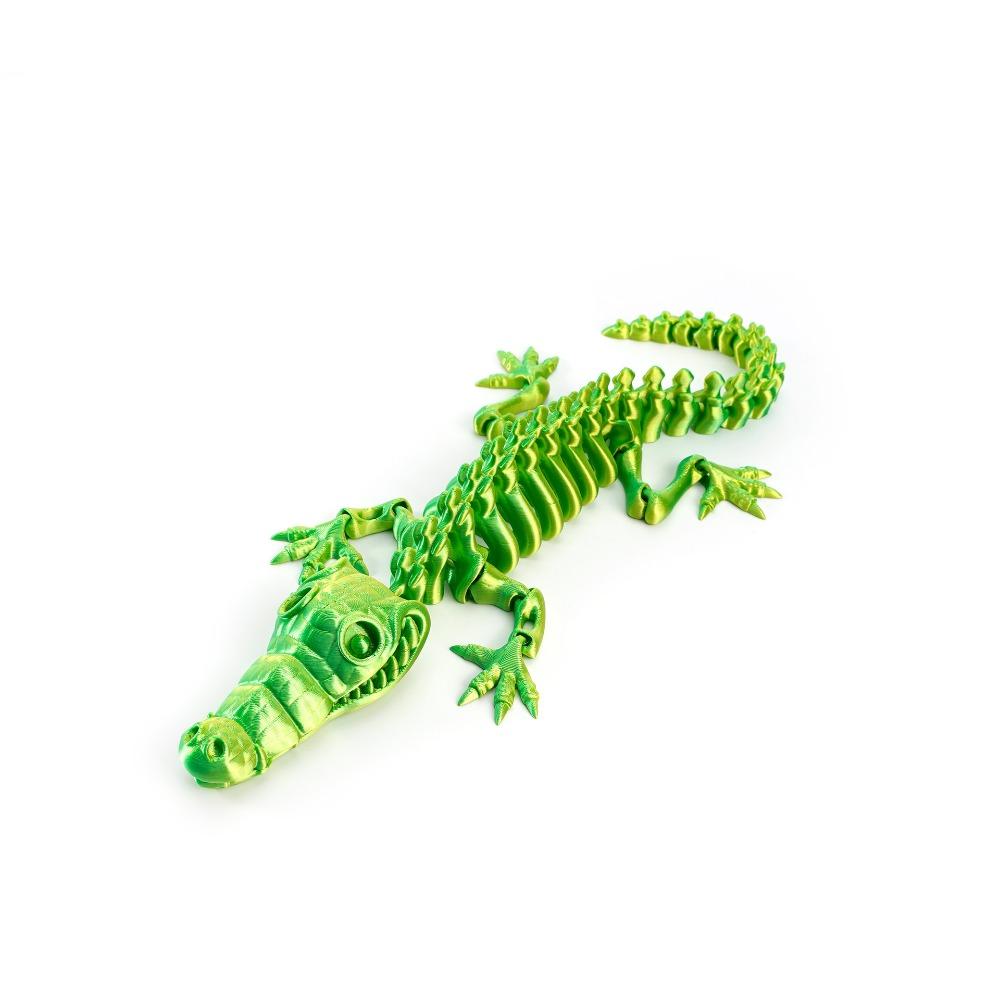 6 Colors Crocodile Desktop Ornaments Multi-jointed Articulated Fidget Toy  Children's Toy