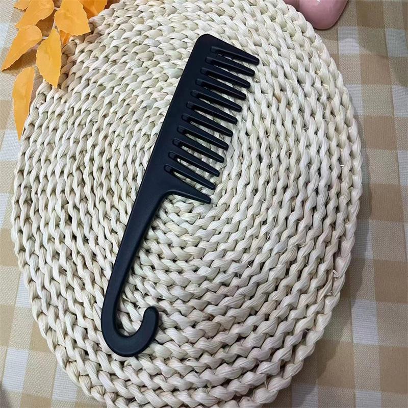 Large Curved Wide-Tooth Comb for Curly and Long Hair, Anti-Static, Net Red Style