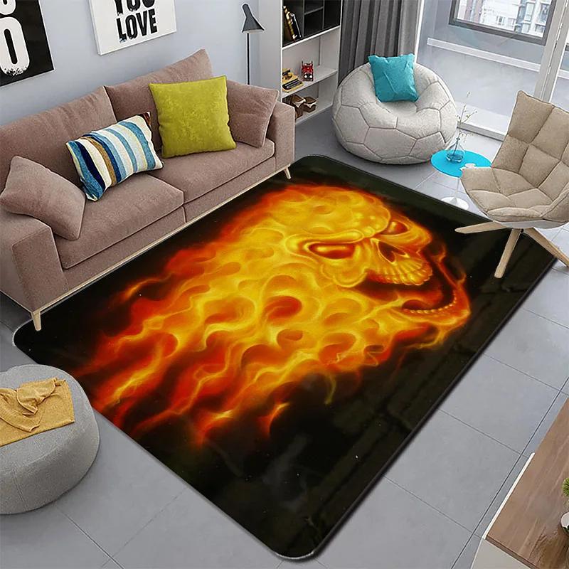 Home Living Room Carpet Children's Crawling Mat Crystal Velvet 3D Printing Floor  Non-slip Sitting Blanket