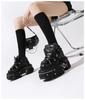 Fashion 2025 New Fashion Retro Tank-Soled Shoes Metal High-Top Shoes Thick-Soled Real Leather Shoes Punk Platform Sole Style Shoes Women