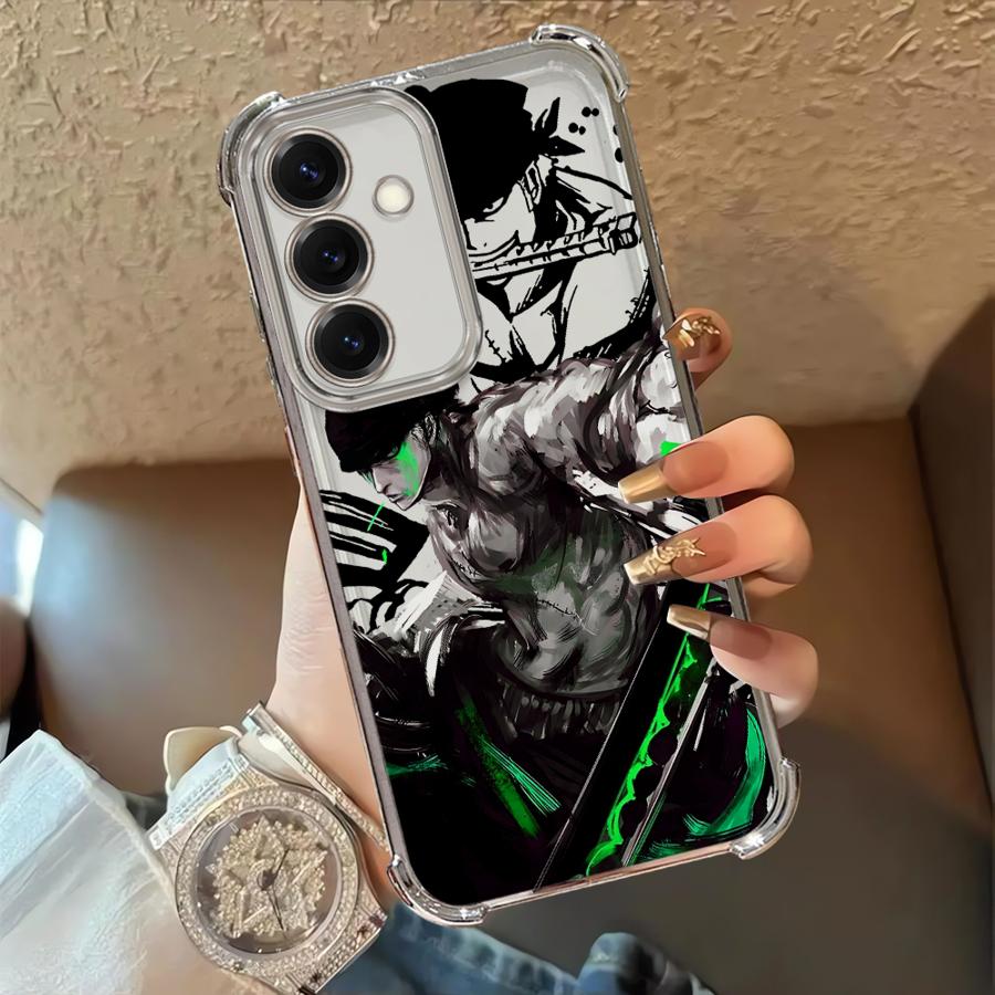 Anime Ones Pieces Zoro Case for Samsung Galaxy A52 A13 A24 A55 A14 A26 A53 A21s A56 A34 A23 A25 A36 A35 A15 A16 A51 A54 A33 Soft