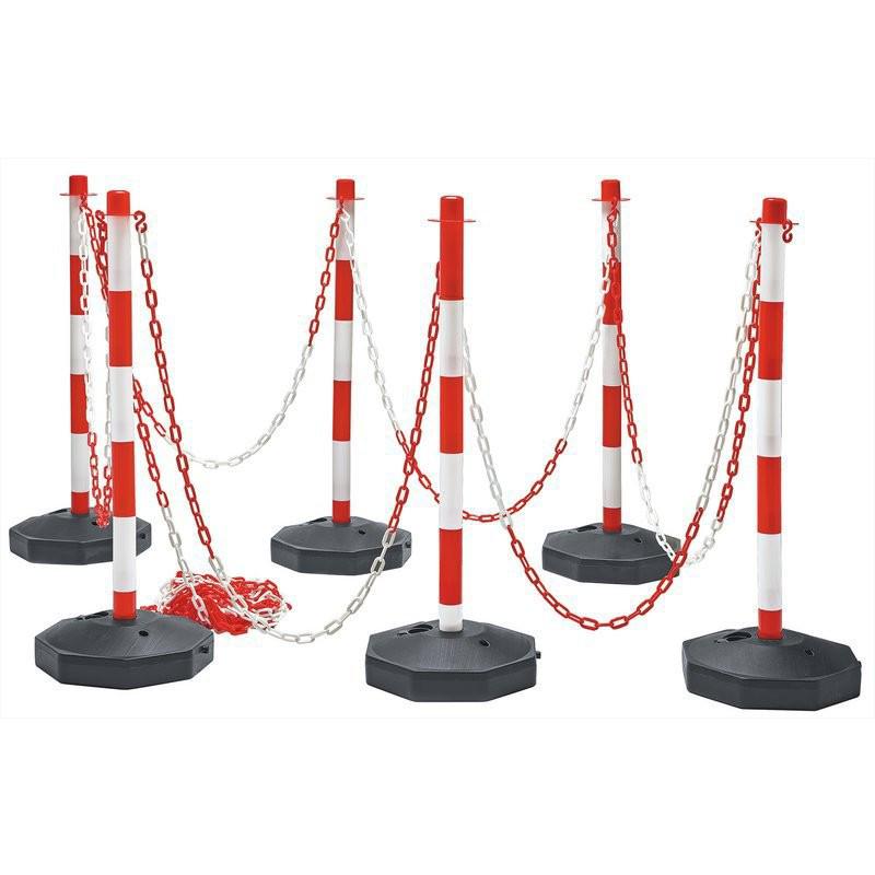 Inflatable Plastic Warning Post - Movable, Anti-Collision, Detachable PE Barrier