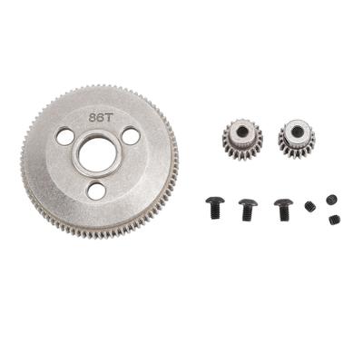 86T Spur Gear With 19T 21T Pinion Gear Replace 4686 48P Hardened Steel Spur Gear for Slash 1/10 2WD
