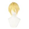Cosplay Cool Short Perfect for Parties and Includes Bonus Heat-resistant Wig, "Second Castle" Gold, Hair, Disguises. Net.