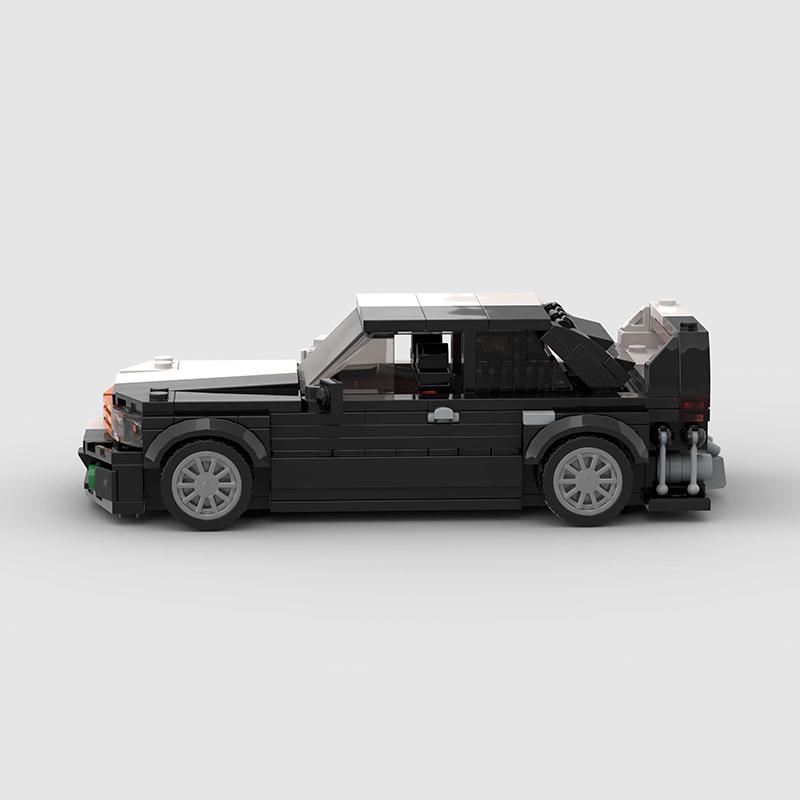 190E MOC Speed Car Creative Super Race Vehicle Model Building Block Racing Rally Sports Brick Christmas Gift Toy City Technical