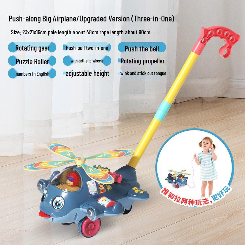 Kinder Flugzeug Lauflernhilfe & Geschichten-Buggy Spielzeug