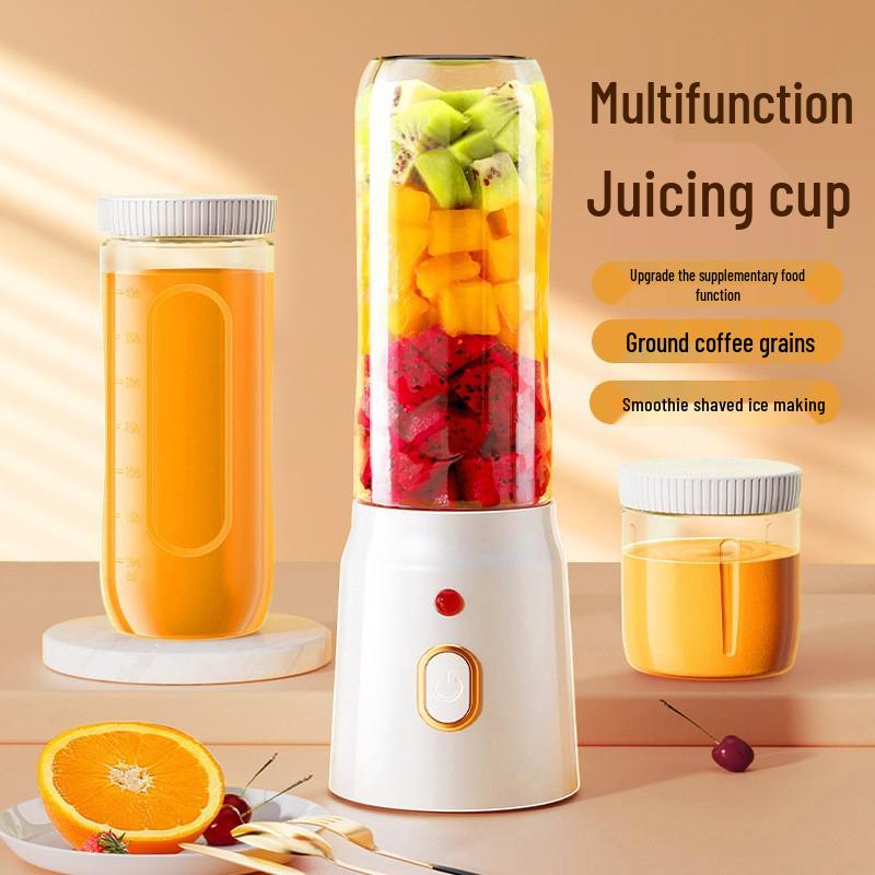 Compact Rechargeable Multi-Function Juicer & Ice Crusher for Baby Food, Smoothies, and Fruit Juice