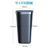 Bifine Car Trash Trash Can with Touch Large Includes 90 Trash Fits Various Locations In Your Car of 2 Can, Bottle-Shaped Lid, Push-Lock Open/Close,