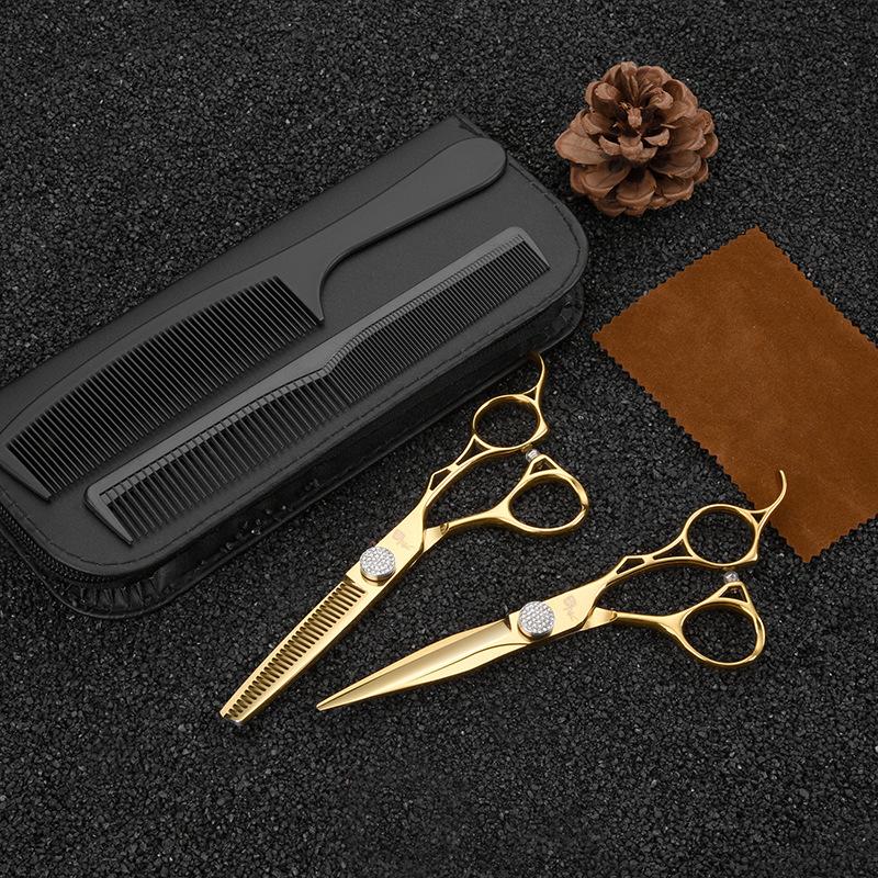 Taglio di capelli professionale di alta gamma, Forbici da parrucchiere, Forbici per frangia, Set di forbici assottiglianti, Forbici per capelli