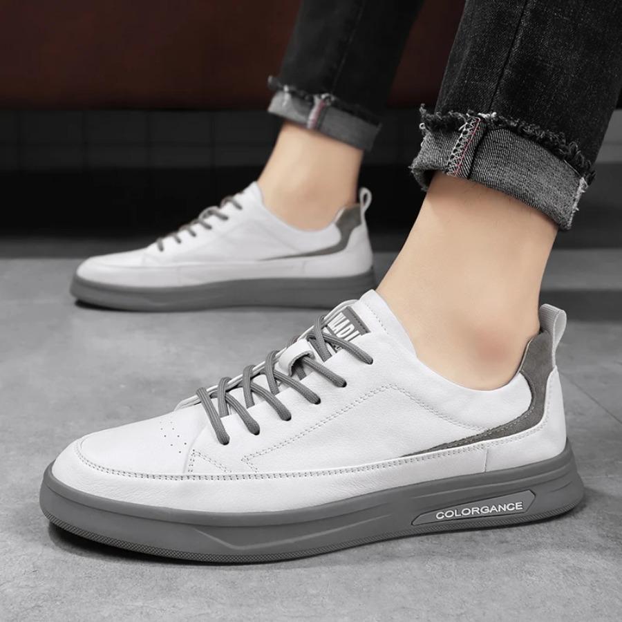 2025 New Men's Simple Design, Wear-resistant, Flat Heel, Low Top, Round Toe, High-quality Casual Walking Sneakers sneakers