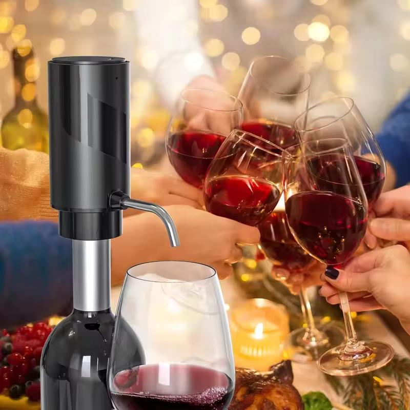 Electric Wine Aerator Wine Decanter Pump Dispenser Set Smart Wine Decanter Best Gift for Wine Lovers and Parties Wine Pourers