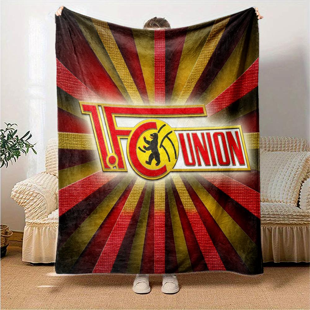 1. FC Union Berlin Flanelová deka, Vysoká kvalita, Pohodlná pro všechna roční období, Domácí dekorace, Teplo a pohodlí