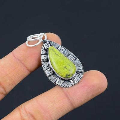 Natural Atlantisite Gemstone Jewelry 925 Sterling Silver Pendant For Women