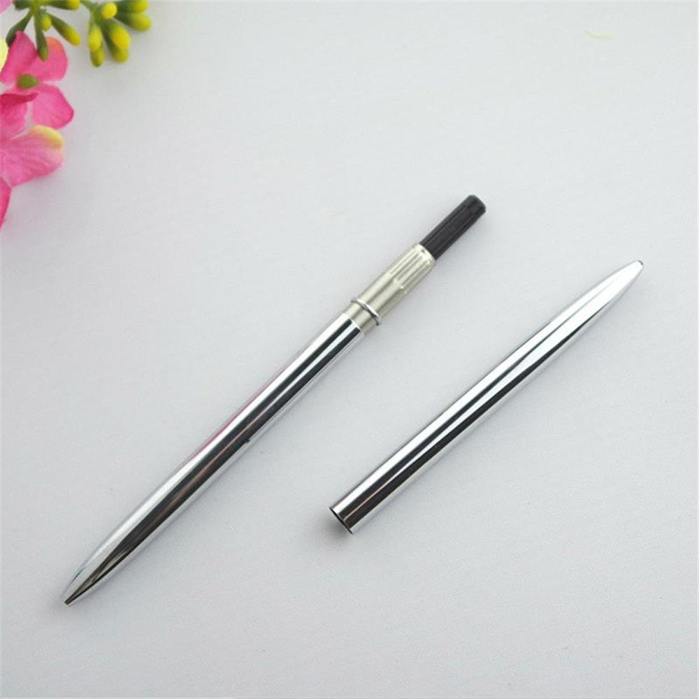 High Quality Commercial Stationery Rod Rotating Metal Ball Pen Slender Ballpoint Pen