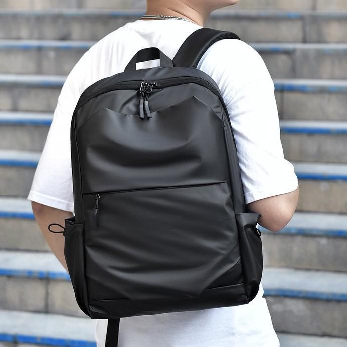 

Рюкзак мужской деловой городской легкий большой вместимости с несколькими отделениями One Size темно-серого