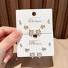 Elegant Diamond Flower & Bow Stud Earrings - Sparkling Luxury Accessories