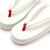 Calen Cafe Zori F293 Japanese shoe size [Hishiya Blosso] Women's No. Off-White (Off-white, dimensions, Adult, Length/Dimensions/Weight (Range), 23.5