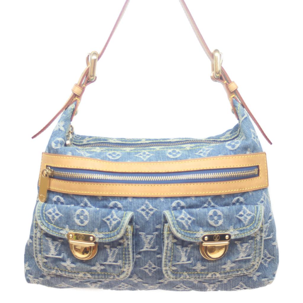 LOUIS VUITTON 05 M95049 Monogram Denim Baggy PM Long Strap Shoulder bag Monogram denimUsed
