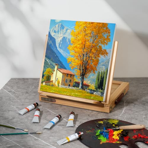 LIGHTWISH Oil Paints, 24 X 20 Ml / 0.4 Oz, Vibrant Colors, Non-Toxic, for Canvas Painting, Oil Painting Supplies for Adults, Beginners, and Profession