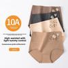 Ladies Spring and Autumn Pure Cotton 10A Bacteriostatic Crotch Breathable High Waist Tuck Briefs