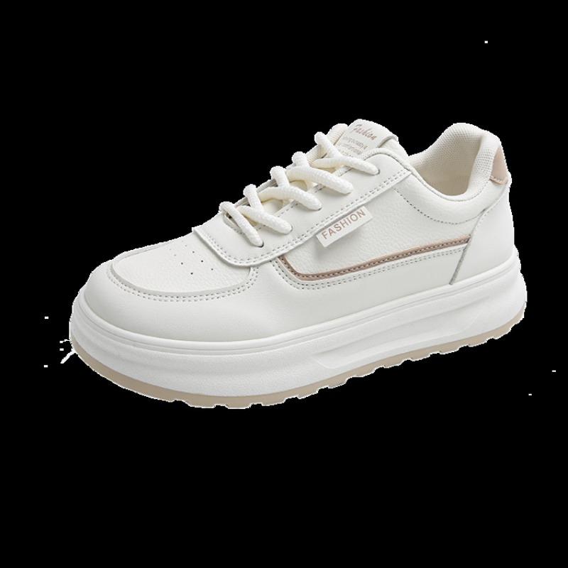 Spring fashion lace-up little white shoes new trend platform sports board shoes casual flat street women's shoes
