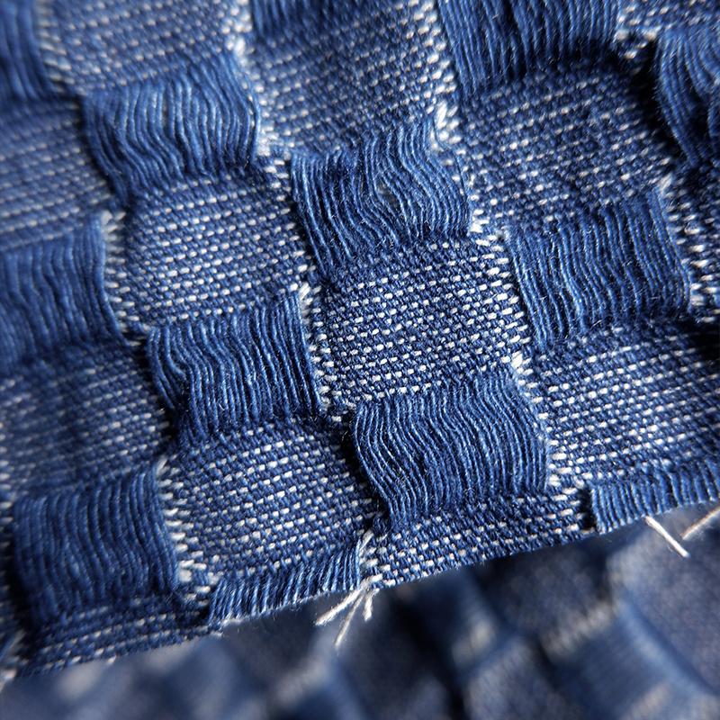 100x160cm Jacquard Denim Fabric Vintage High-grade Washed Denim Designer Fabric For DIY Sewing Clothes Jeans Shirts Apparel