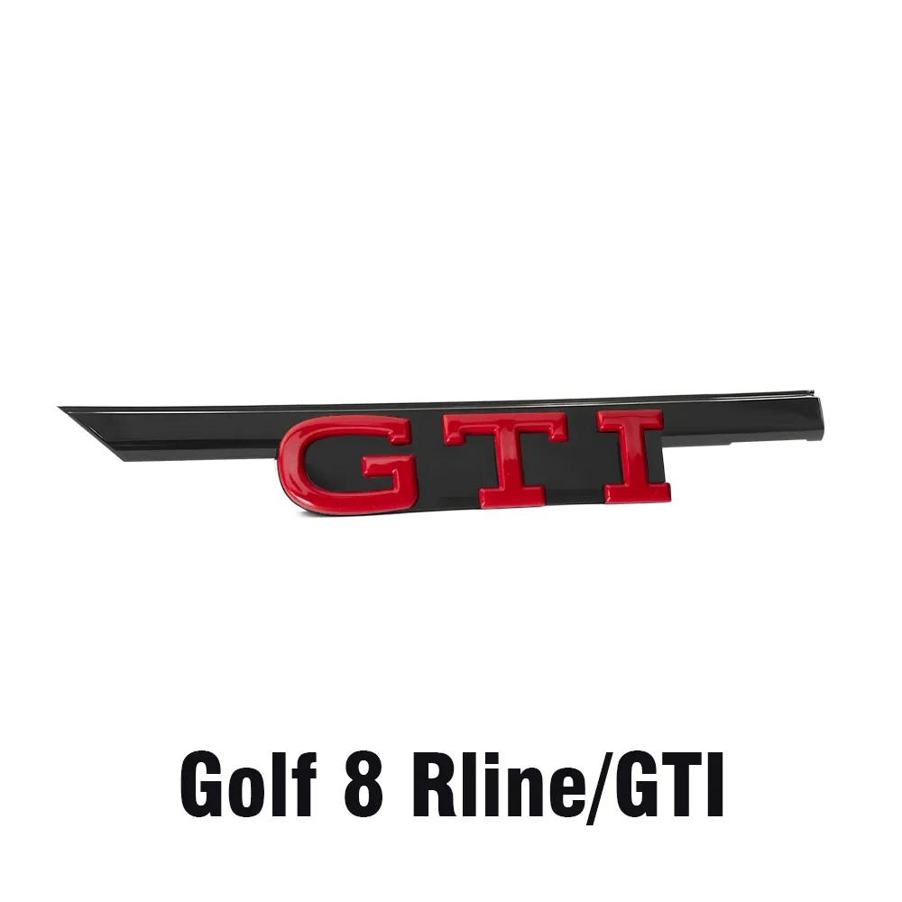 2026 Hot For VW VOLKSWAGEN 1pcs ABS GTI GTD Badge Decoration Car Front Hood Grille Replacement Type For Volkswagen VW Golf 8 Rli