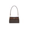 New Artificial Leather Shoulder Bag Women's Dark Brown & Acorn Brown 32F2GAQC1B-252