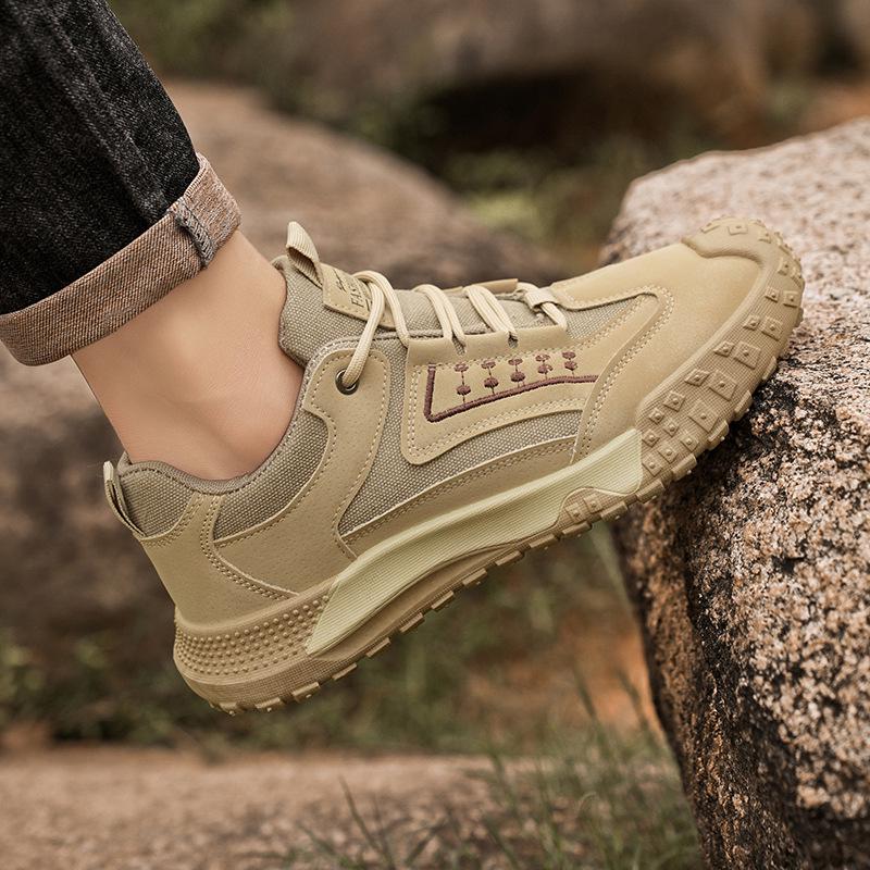 Herren Herbst Retro Atmungsaktive Arbeitsstiefel für Bau und Wandern