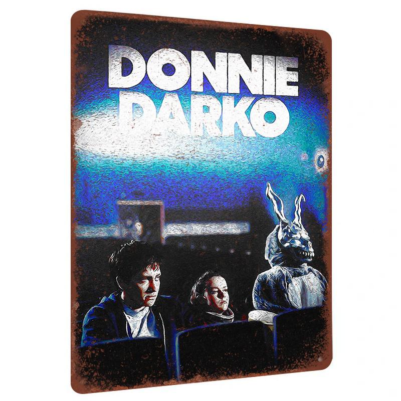 Donnie Darko Movie Poster Metal Tin Sign Vintage Home Decor Art Wall Hanging for Fans 20x30cm（7.8x11.8inch）