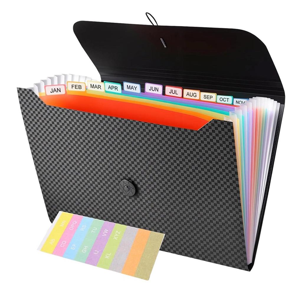 2026 New File Organizer, 13-Pocket Expanding Folder Accordian Folder Great for Home, Office, Travel & Classroom