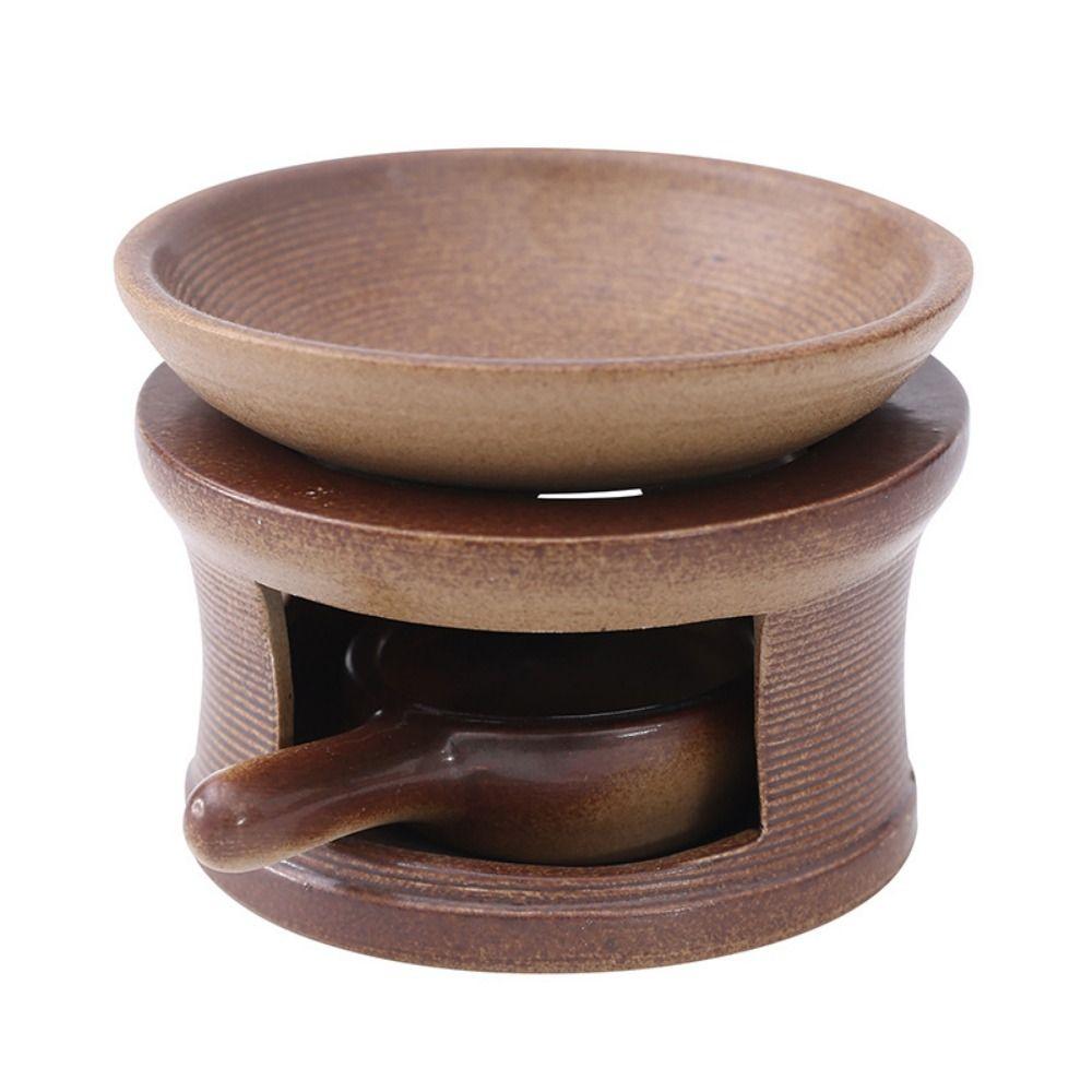 Handmade Ceramic Aroma Burner Rustic Tea Warmer Candle Warmer Incense Burner  Office Use