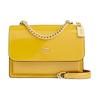Klare 18 Logo Flap Leather Crossbody Shoulder Bag Small Women Gold