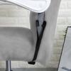 Swivel Chair Cover Light Gray Velvet