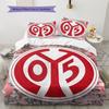 FSV Mainz 05 Μοτίβο Κλινοσκεπάσματα Διακόσμηση Σπιτιού Δώρο Γενεθλίων (1 * παπλωματοθήκη + 2 * μαξιλαροθήκη, χωρίς πυρήνα)